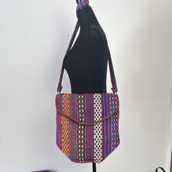 Handbags - Napali boho embroidered hippie shoulder bag purse